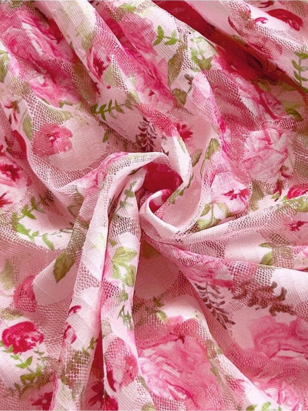 Pink Floral Ruffled Sundress - Picture 7 of 7